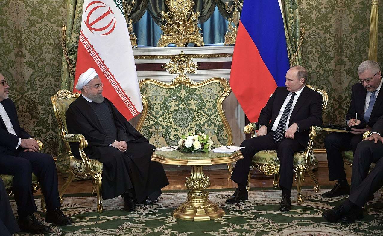 Iran and Russian president meeting