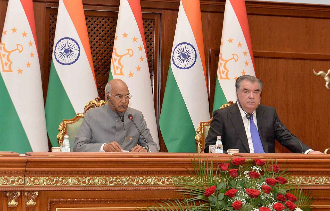 Tajik and Indian presidents