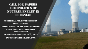 Call for Papers “Geopolitics of Nuclear Energy in Eurasia”