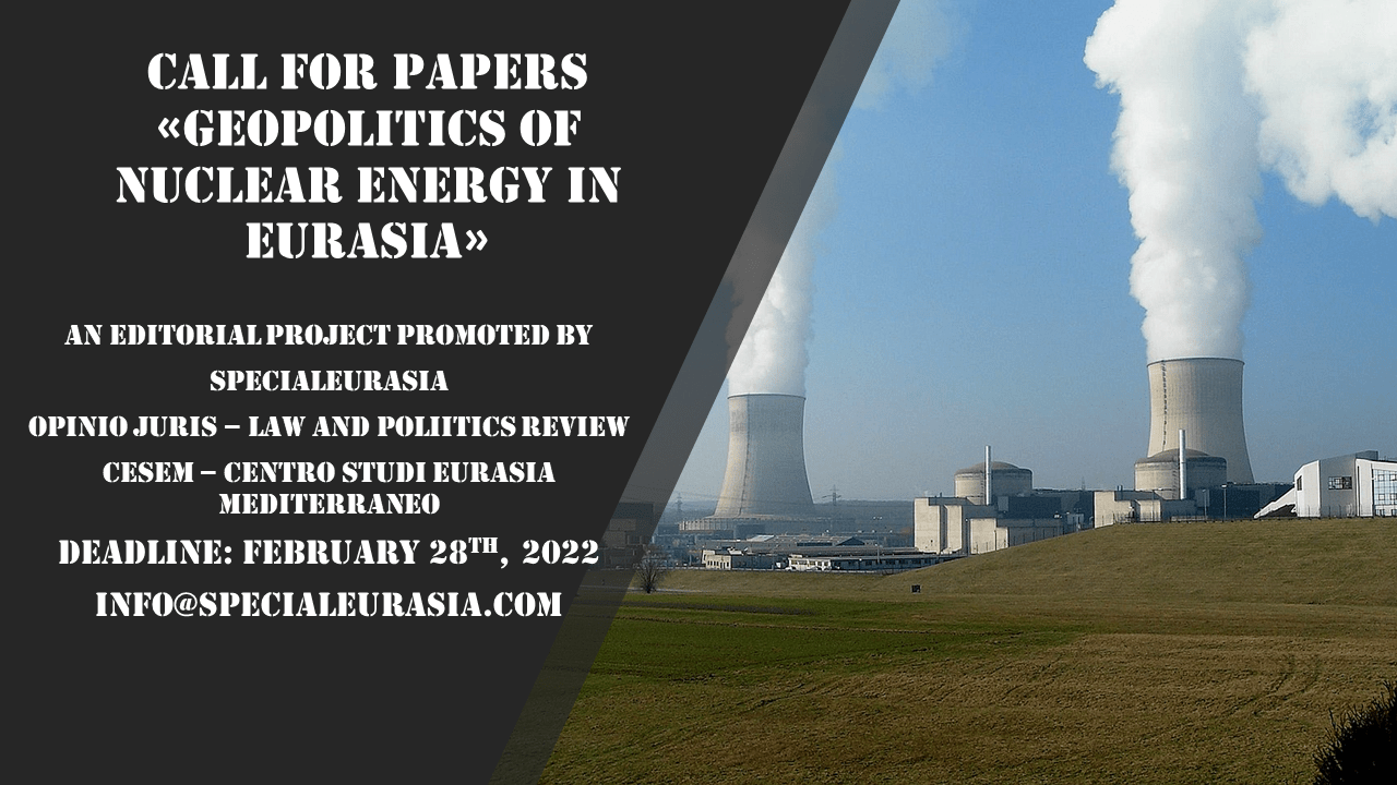 Call for Papers Geopolitics of Nuclear Energy in Eurasia