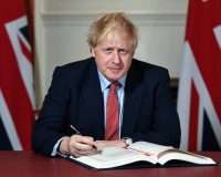 Boris Johnson signed Brexit Agreement
