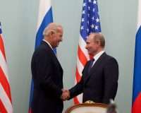 Joe Biden and Vladimir Putin