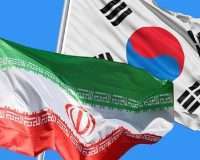 South Korea and Iran flag