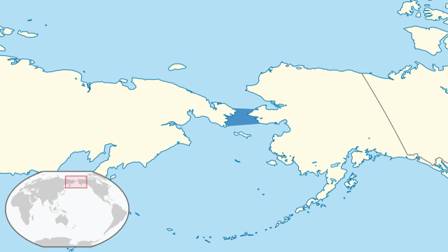 Bering Strait map