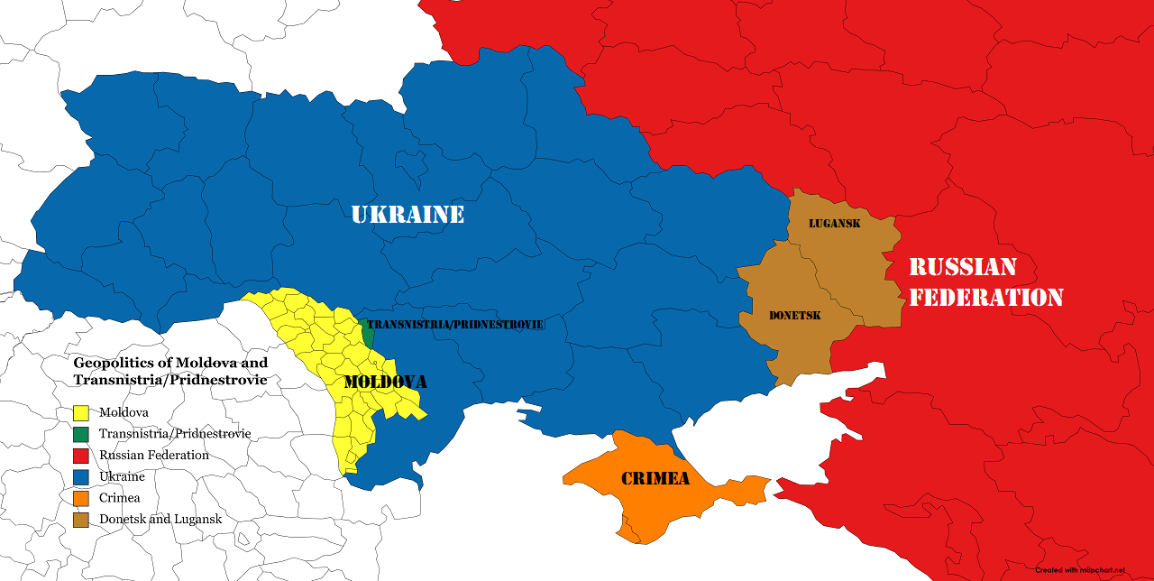 Geopolitics of Moldova and Transnistria Pridnestrovie