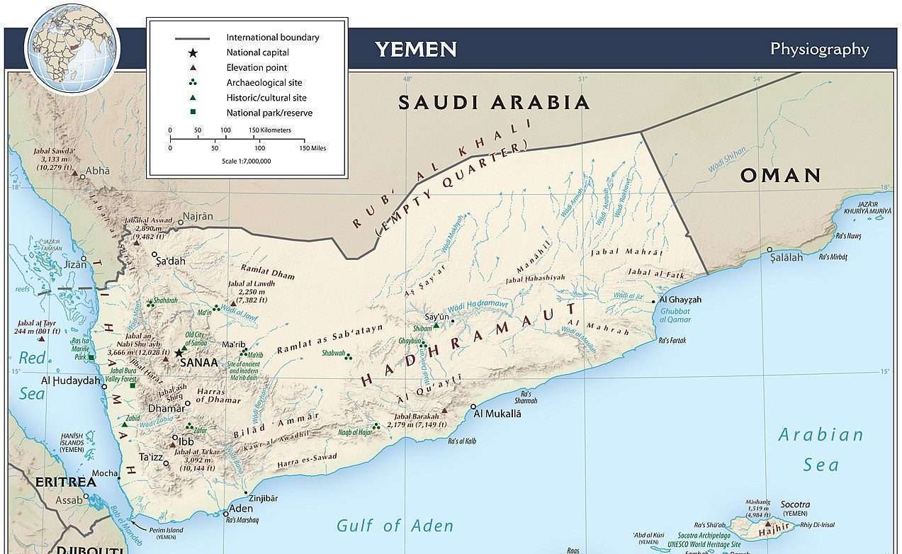 Yemen map e1648122860508