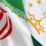 Iran and Tajiksitan flags