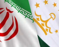 Iran and Tajiksitan flags