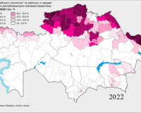 Ethnic Russians in Kazakhstan map