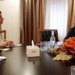 Silvia Boltuc and the Minister of Economy of Armenia
