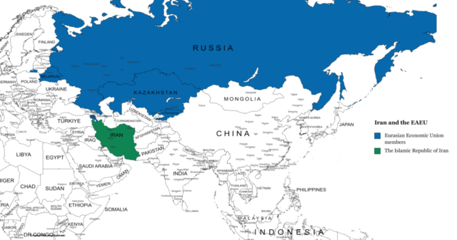 Iran and the Eurasian Economic Union map SpecialEurasia e1674233400278
