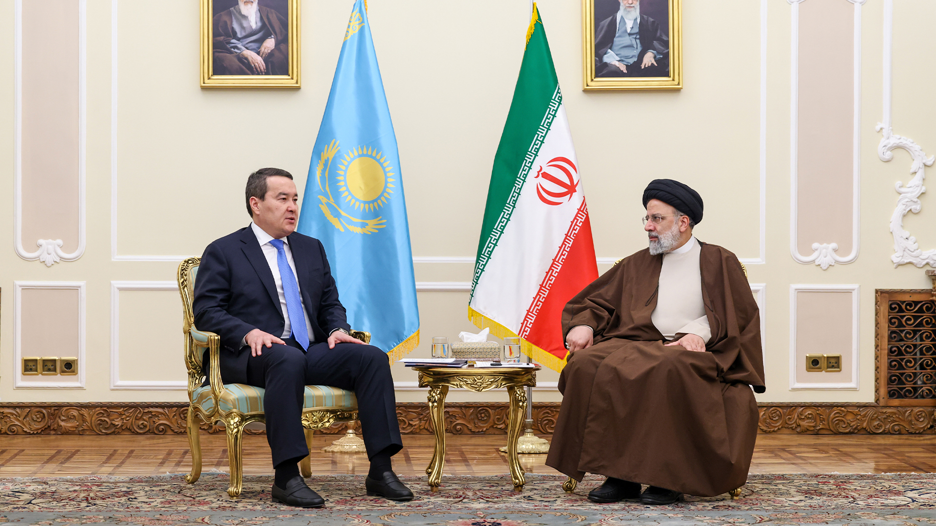 During the meeting between Smailov and Raisi, the parties discussed trade and export between countries