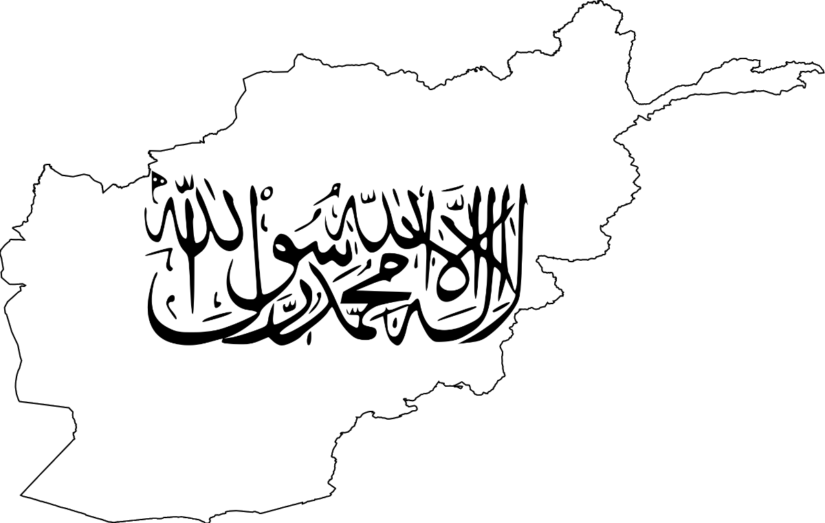 Flag map of the Islamic Emirate of Afghanistan