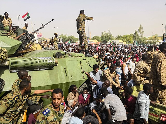 Sudan army during the military coup in 2019