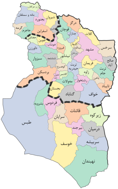 Map of Khorasan