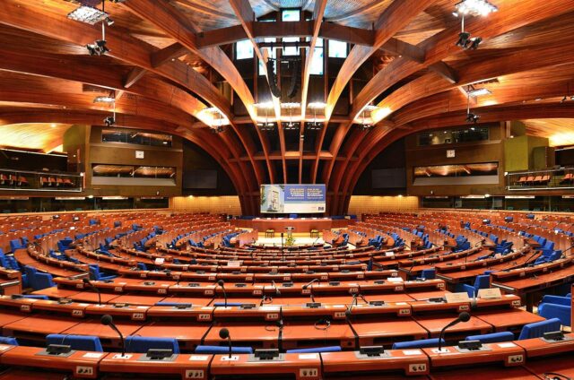 Plenary chamber of PACE